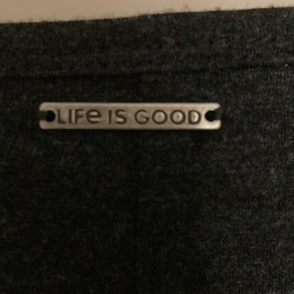 NWOT Life Is Good charcoal cap sleeve top XL - Picture 7 of 16